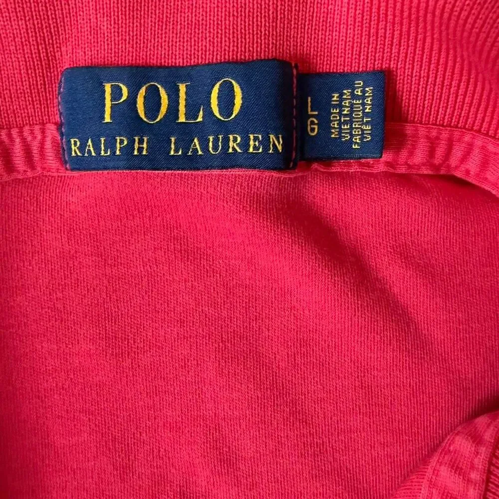 Polo, Ralph Lauren Men'sPink Polo-L